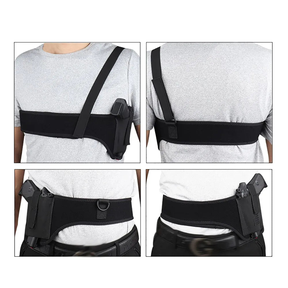 Tactical Underarm Gun Holster Concealed Shoulder Pistol Holder Holster Universal Right-hand Invisible Pistol Holster