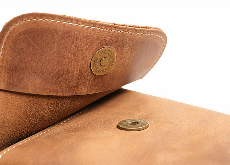 Handmade Genuine Leather Satchel Bag Shoulder Bag Full Grain Leather Small Crossbody Bag For Mens