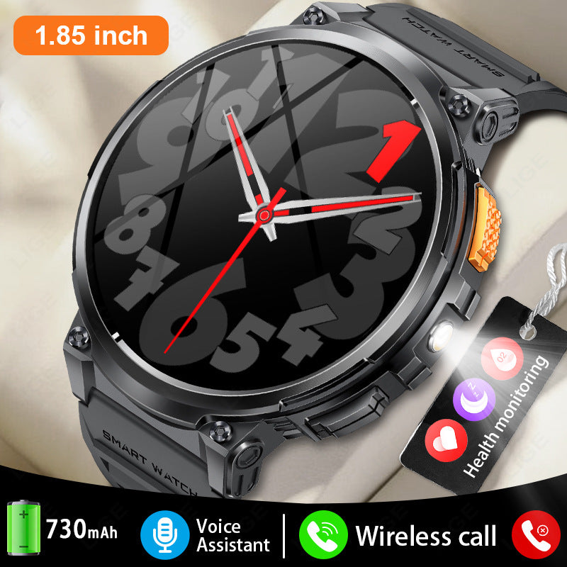 K66 Outdoor Sports with Flashlight Smart Watch for Men