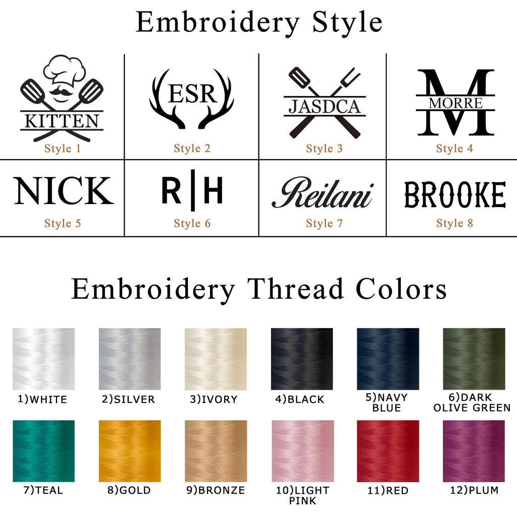 Personalized Canvas Workshop Apron with Pockets, Custom Bar, BBQ & Bartender Apron