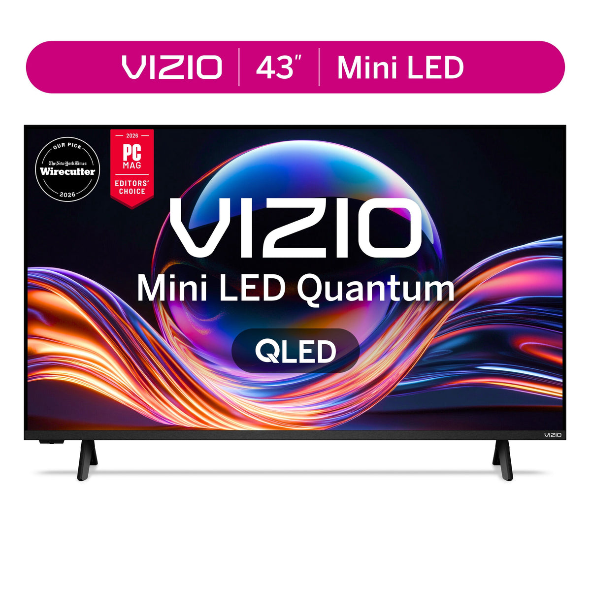 43 in Mini LED Quantum 4K QLED HDR Smart TV, 2026 Model, VQM43C-10