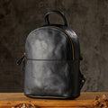 Women Vintage Genuine Leather Backpack, Designer Leather Backpack Purse, Women's Leather Backpack for School