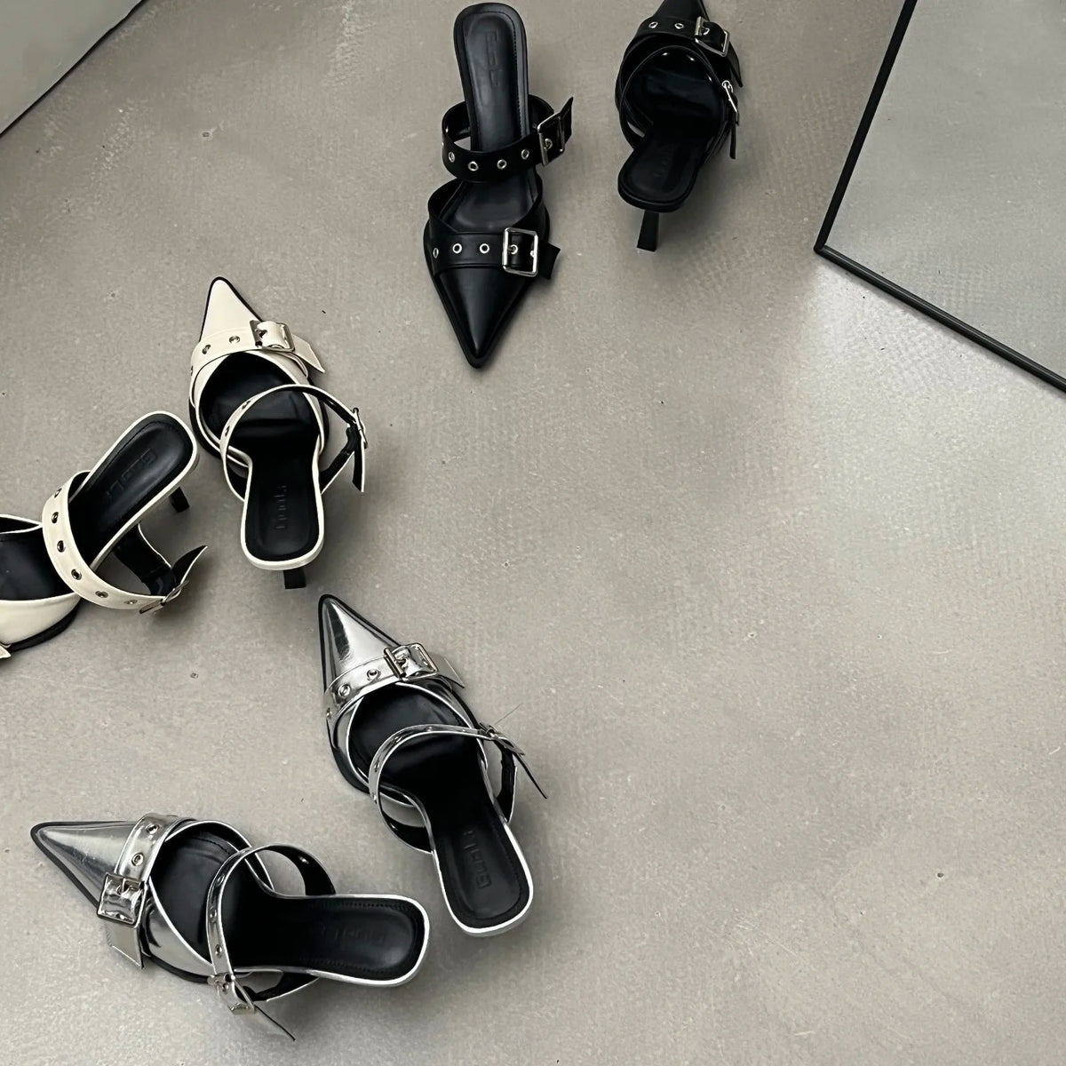 Summer New Women Heels Slippers High Heels Replica Pumps Lady Luxury Designer Middle Low Heels Party Slip on Sandals