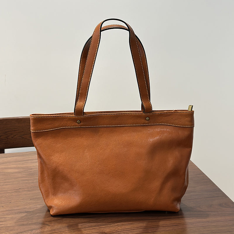 Leather Tote Bag for Women, Extra Large Leather Tote Bags for Work, Women's Full Grain Leather Tote