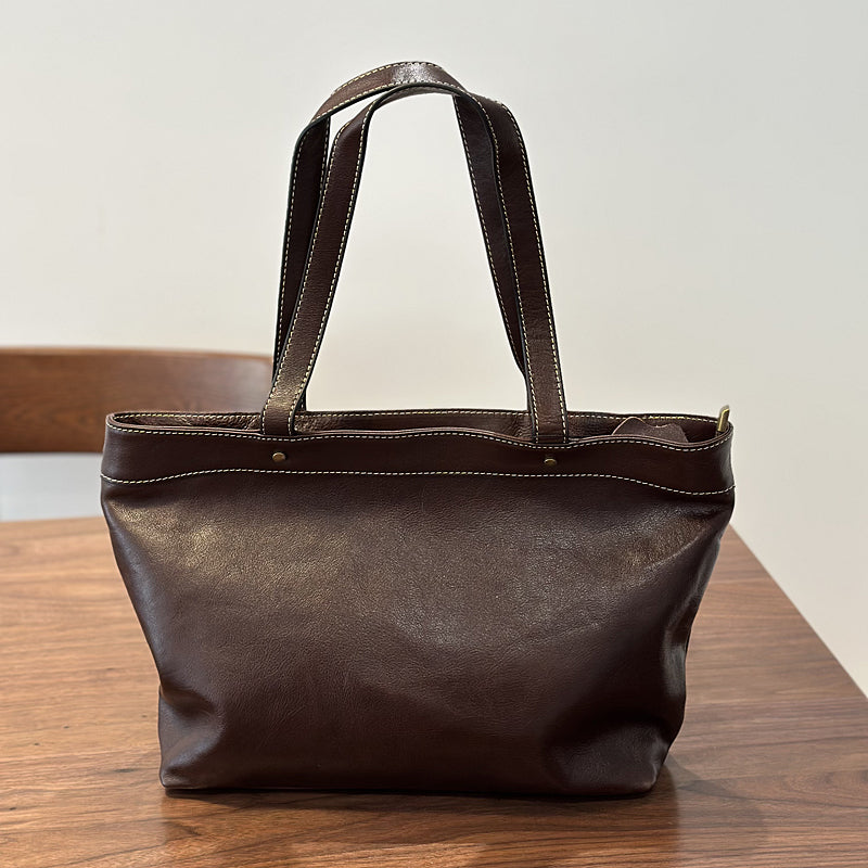 Leather Tote Bag for Women, Extra Large Leather Tote Bags for Work, Women's Full Grain Leather Tote