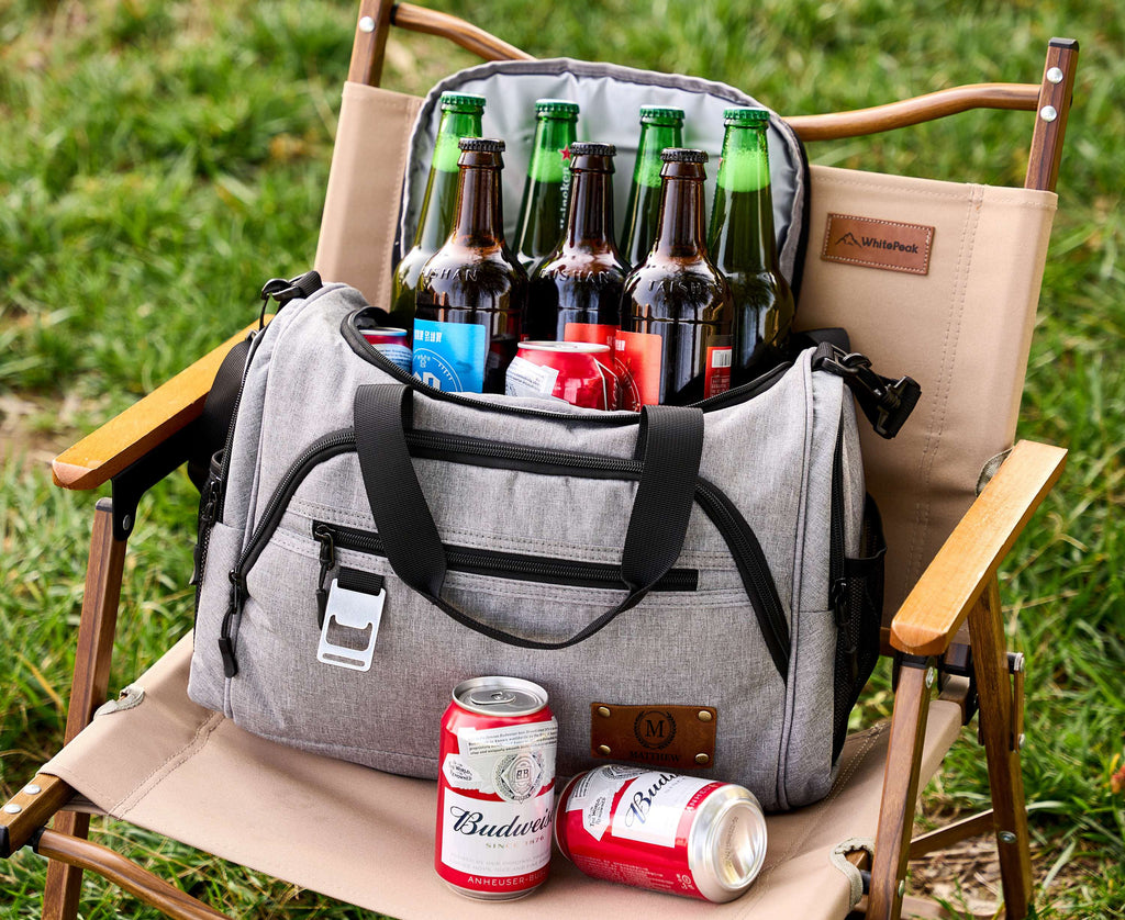Personalized Carry On Cooler Bag, Groomsmen Gift, Gifts for Men, Custom Golf Beer Cooler, Insulated Lunch Cooler Bag