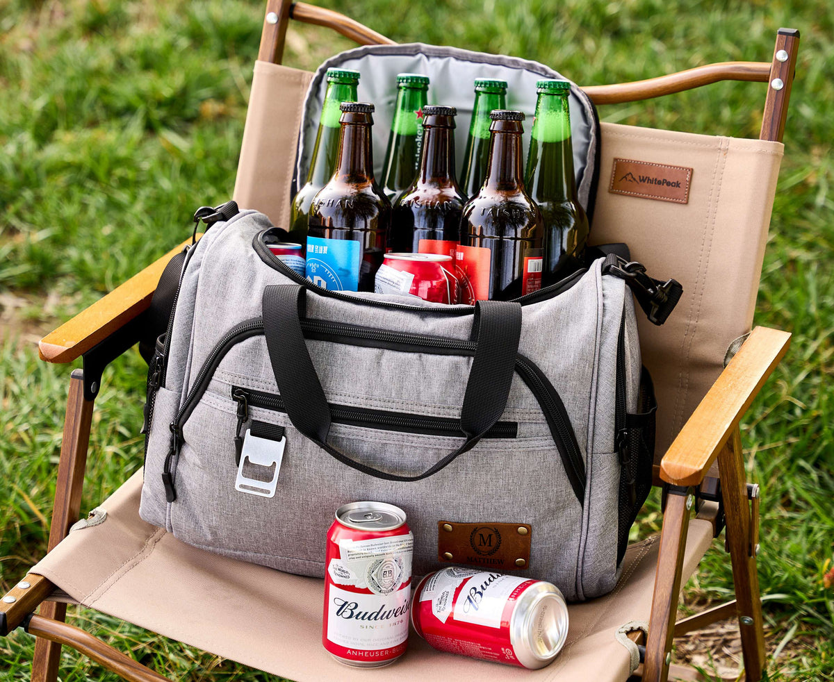 Personalized Carry On Cooler Bag, Groomsmen Gift, Gifts for Men, Custom Golf Beer Cooler, Insulated Lunch Cooler Bag