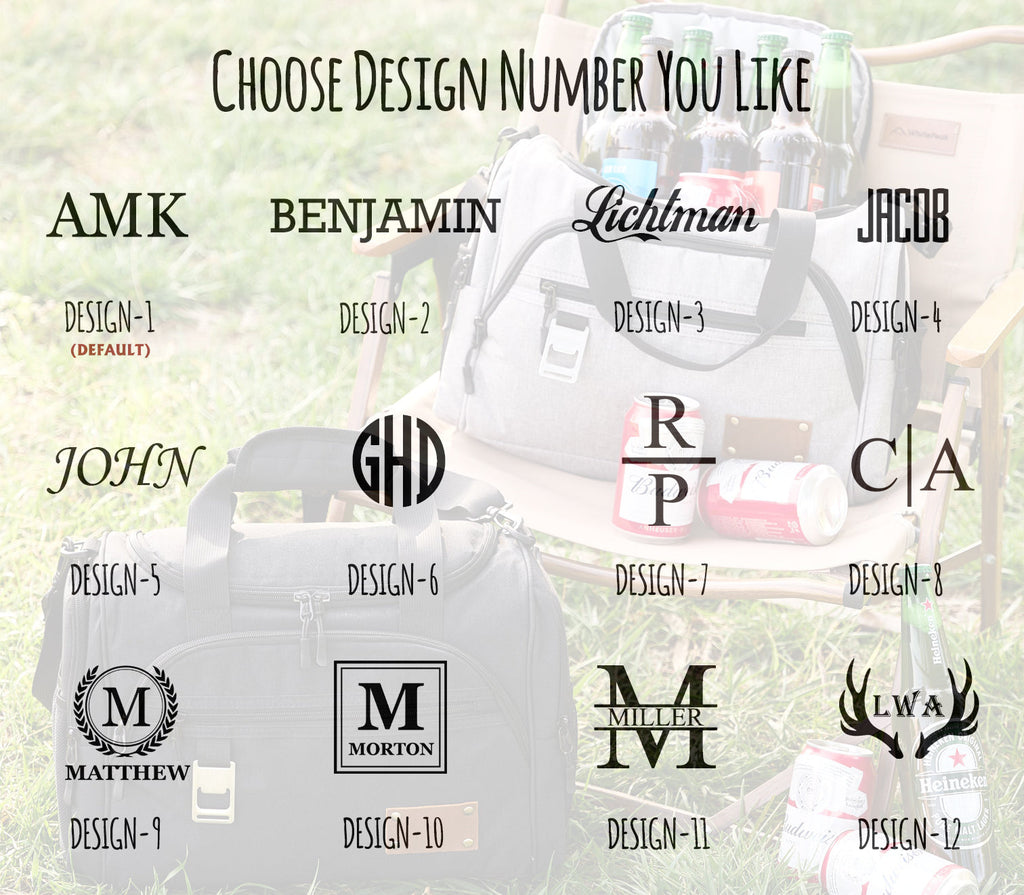 Personalized Carry On Cooler Bag, Groomsmen Gift, Gifts for Men, Custom Golf Beer Cooler, Insulated Lunch Cooler Bag